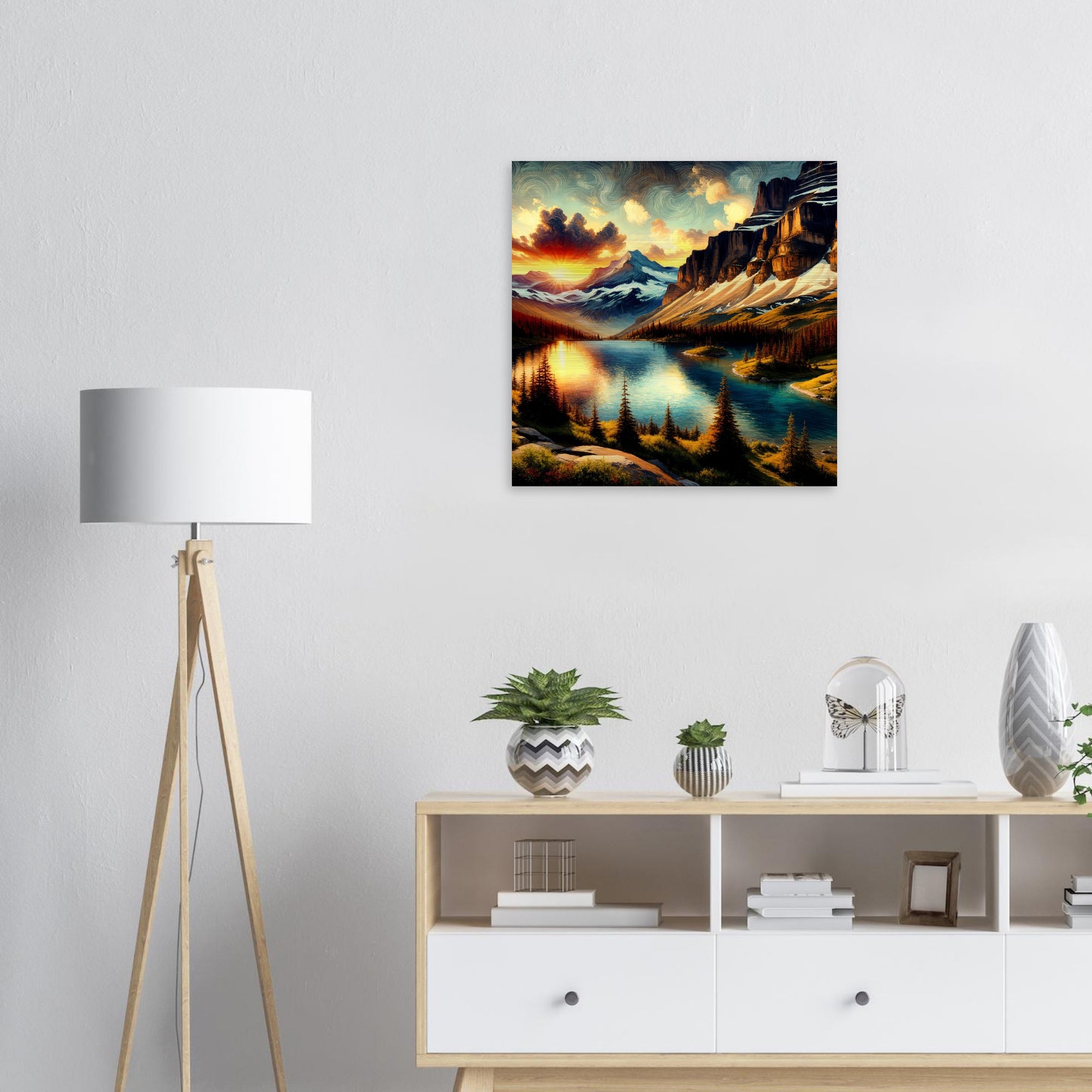 Brushed Aluminium Print of Bachsee | Canvas Pictures