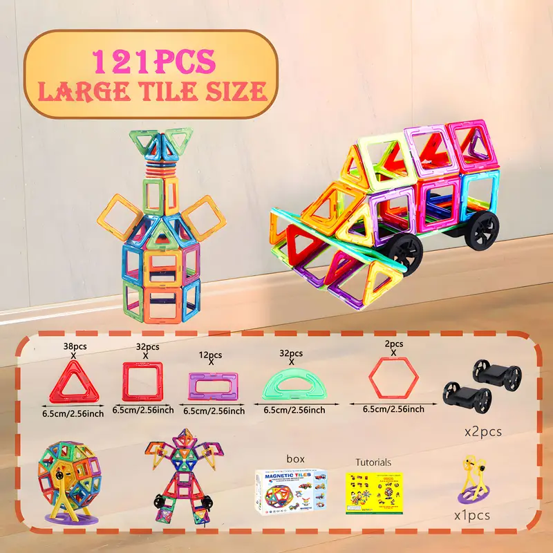 Magnetic Building Blocks Toy Set for Kids – Creative Construction Game