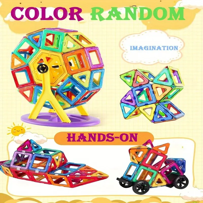 Magnetic Building Blocks Toy Set for Kids – Creative Construction Game