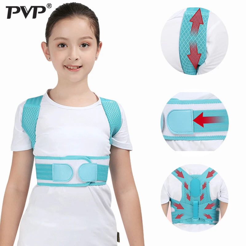 Children Adjustable Posture Corrector Back Support Brace – PVP