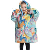 Kids Oversized Wearable Blanket Hoodie Sweatshirt – +20 Cute Designs Bomb Avocado