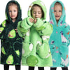 Kids Oversized Wearable Blanket Hoodie Sweatshirt – +20 Cute Designs Bomb Avocado
