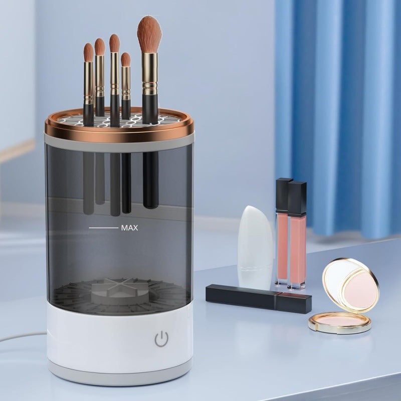 Electric Makeup Brush Cleaner & Dryer 2-in-1 – USB Auto Cleaning System 2025