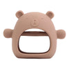 Bear-Shaped Silicone Baby Teether – Soothing Chew Toy for Teething Relief