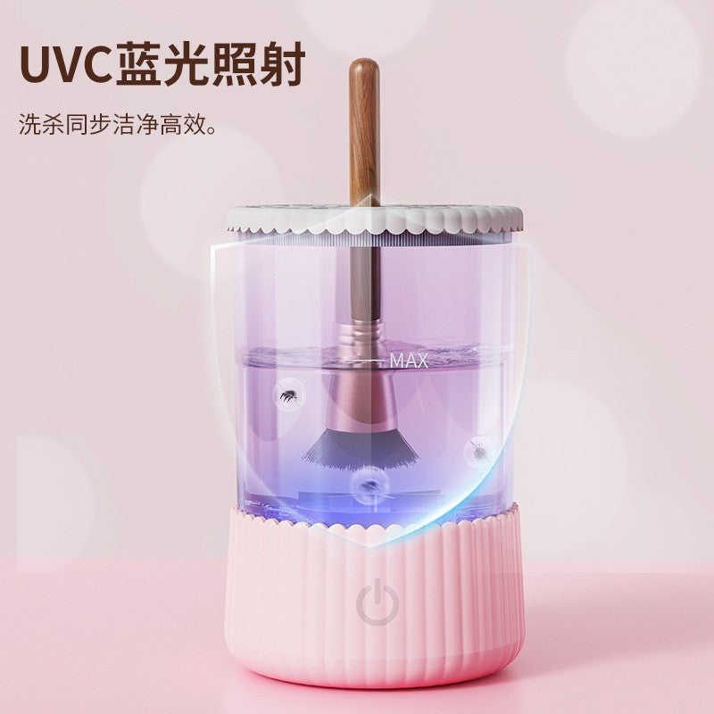 Electric Makeup Brush Cleaner & Dryer 2-in-1 – USB Auto Cleaning System 2025