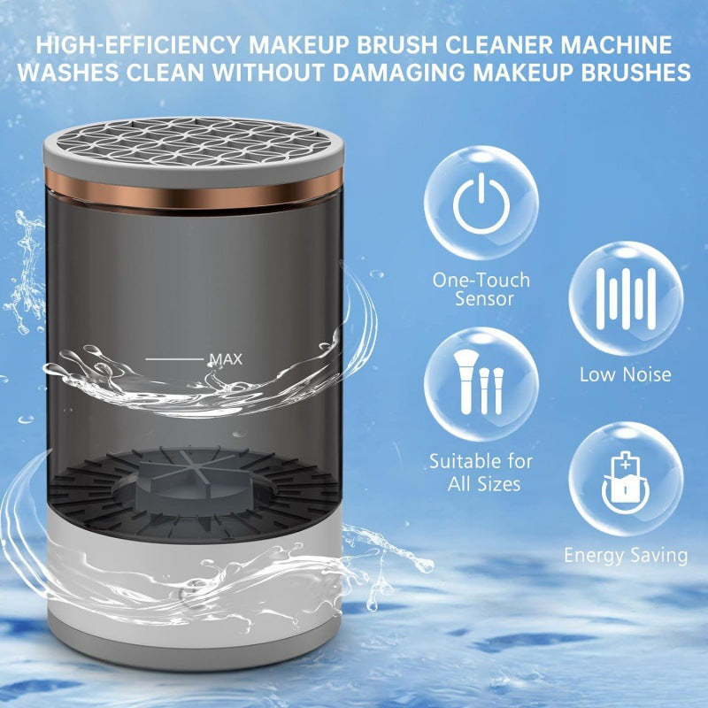 Electric Makeup Brush Cleaner & Dryer 2-in-1 – USB Auto Cleaning System 2025