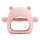 Bear-Shaped Silicone Baby Teether – Soothing Chew Toy for Teething Relief