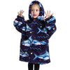 Kids Oversized Wearable Blanket Hoodie Sweatshirt – +20 Cute Designs Bomb Avocado
