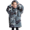 Kids Oversized Wearable Blanket Hoodie Sweatshirt – +20 Cute Designs Bomb Avocado