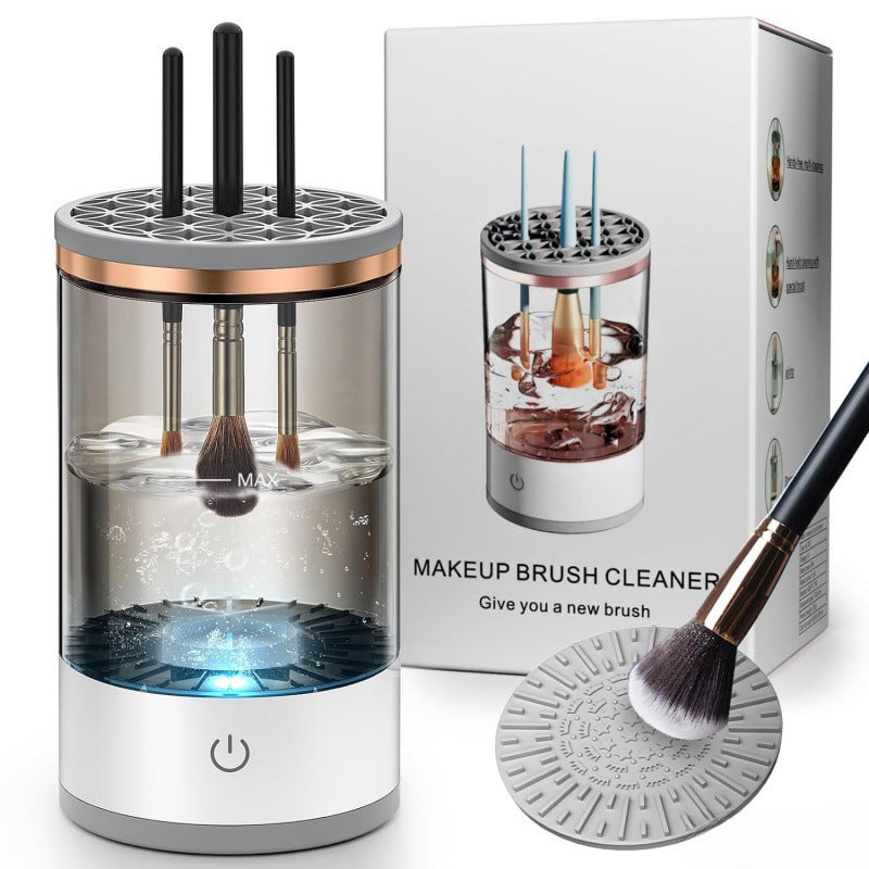 Electric Makeup Brush Cleaner & Dryer 2-in-1 – USB Auto Cleaning System 2025