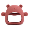Bear-Shaped Silicone Baby Teether – Soothing Chew Toy for Teething Relief