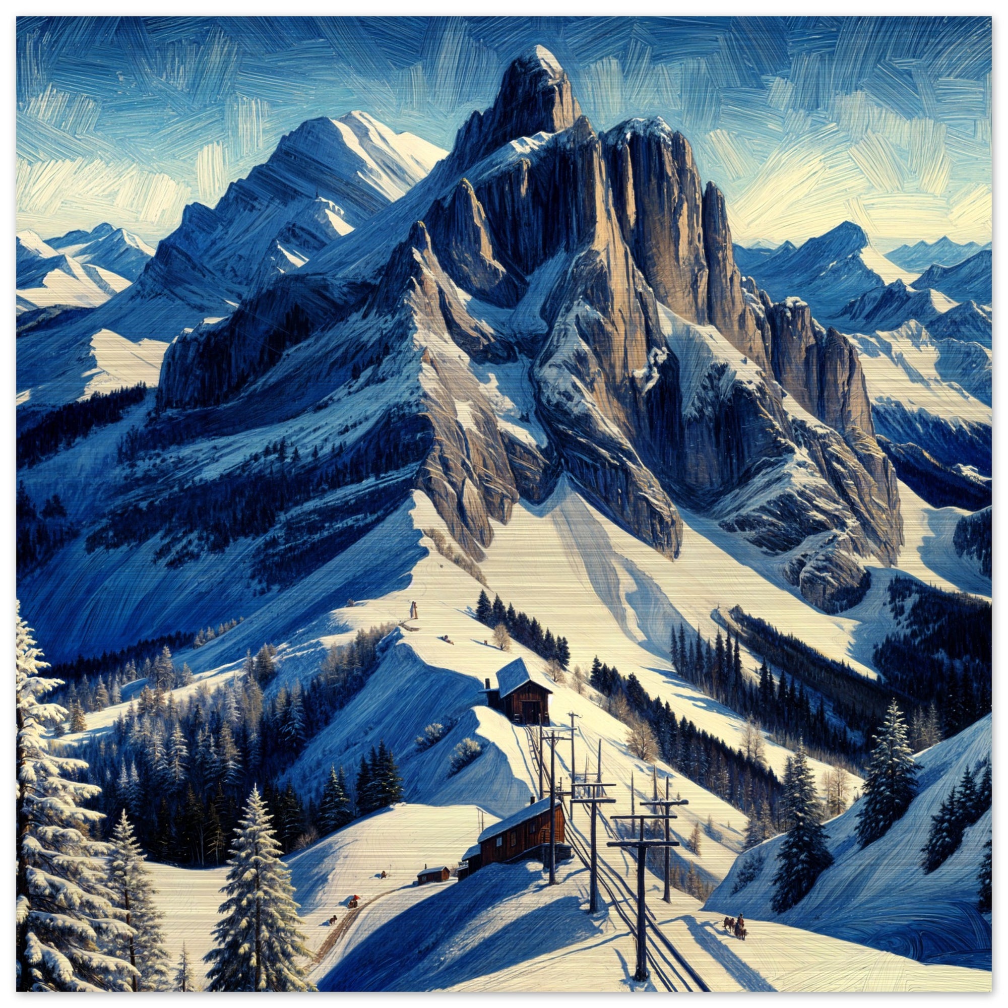 Aluminium Print | Rochers de Naye | Canvas Pictures