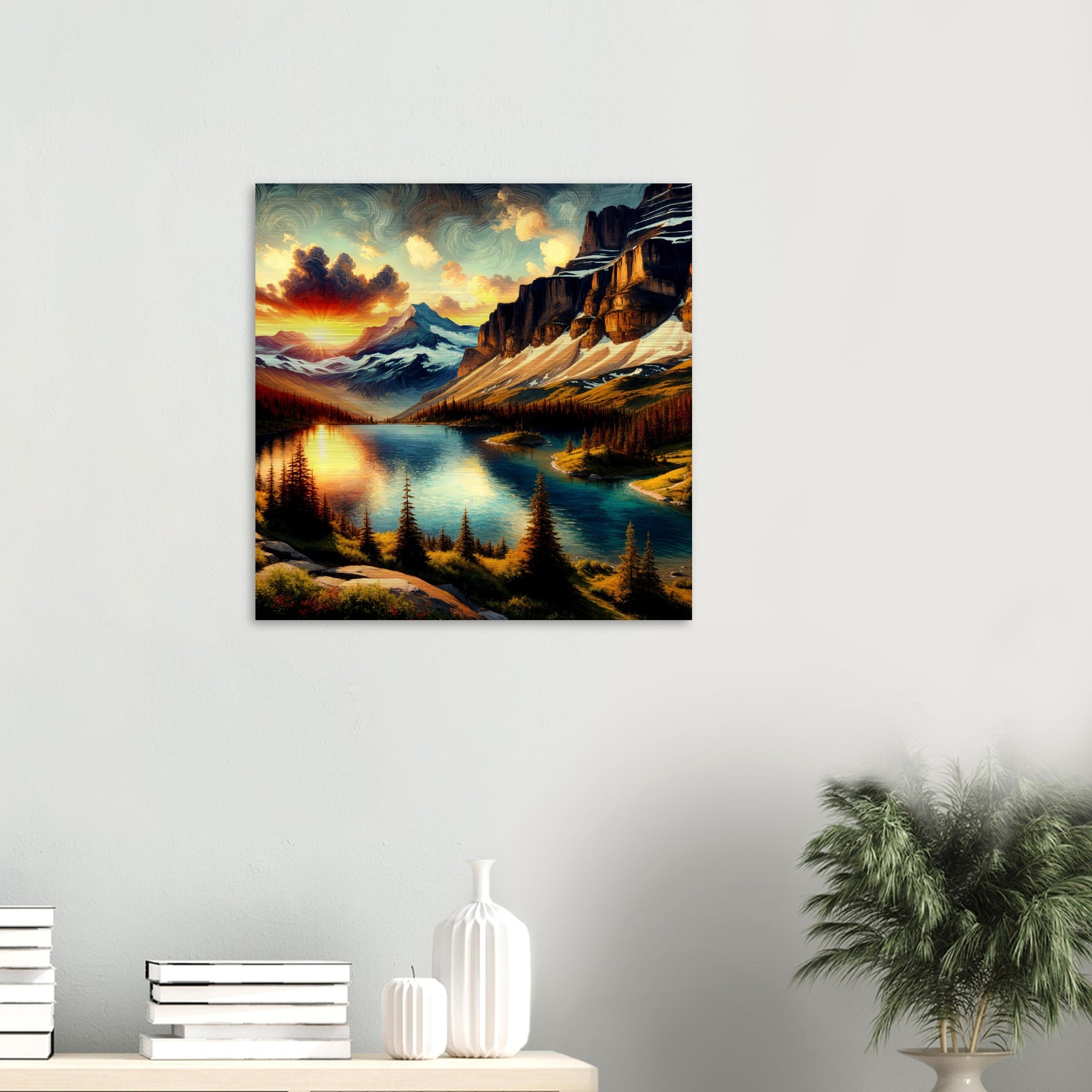 Brushed Aluminium Print of Bachsee | Canvas Pictures