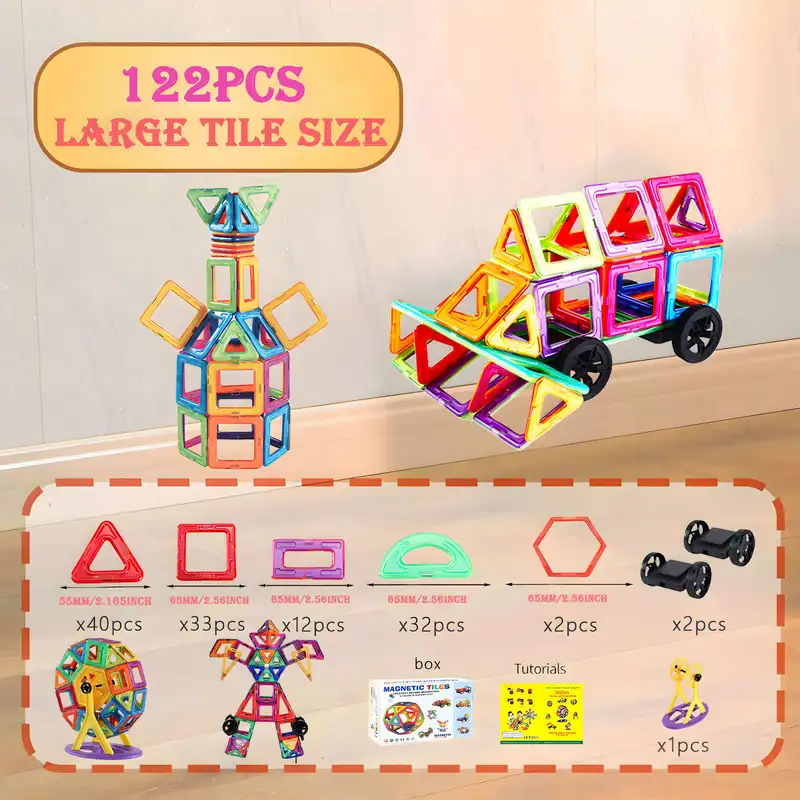 Magnetic Building Blocks Toy Set for Kids – Creative Construction Game