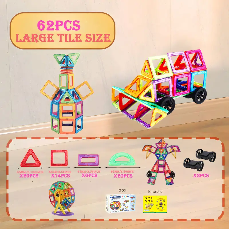 Magnetic Building Blocks Toy Set for Kids – Creative Construction Game